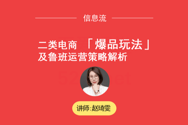 艾课二类电商爆品玩法及鲁班运营策略教程（完结）