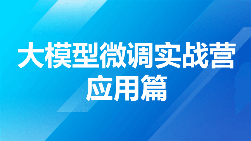 贪心-大模型微调实战营-应用篇